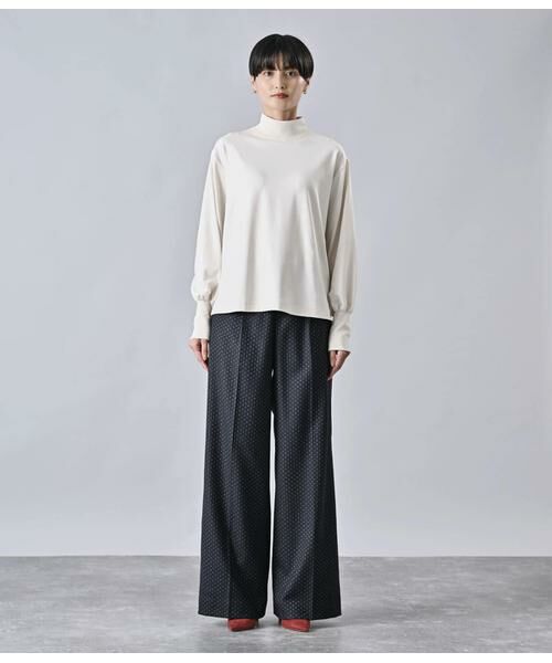 Atraer / アトラエル カットソー | ベア天竺 ハイネックプルオーバー | 詳細1