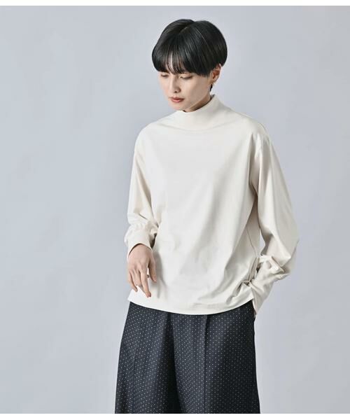 Atraer / アトラエル カットソー | ベア天竺 ハイネックプルオーバー | 詳細3