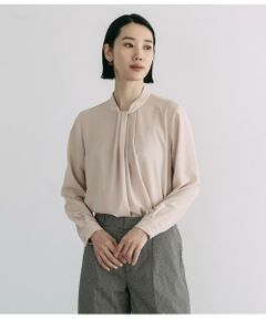 Atraer / アトラエル シャツ・ブラウス | ストレッチジョーゼット スカーフ風長袖ブラウス