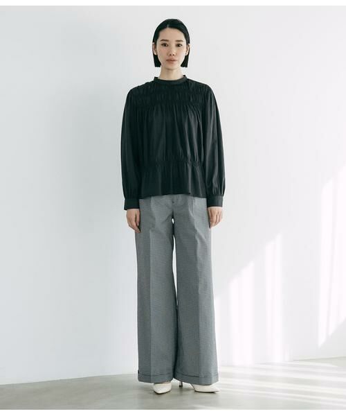 Atraer / アトラエル シャツ・ブラウス | エコシャンブレー 長袖シャーリングブラウス | 詳細7