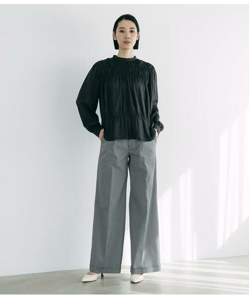 Atraer / アトラエル シャツ・ブラウス | エコシャンブレー 長袖シャーリングブラウス | 詳細9