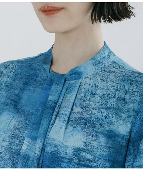 Atraer / アトラエル シャツ・ブラウス | オーシャンベールプリント スカーフ風長袖ブラウス | 詳細3