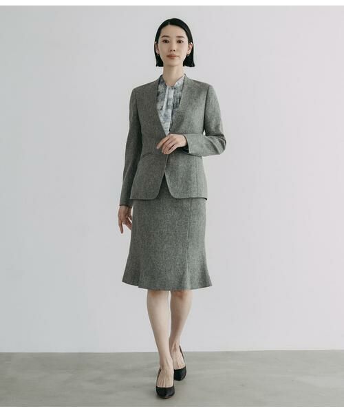 Atraer / アトラエル シャツ・ブラウス | オーシャンベールプリント スカーフ風長袖ブラウス | 詳細9