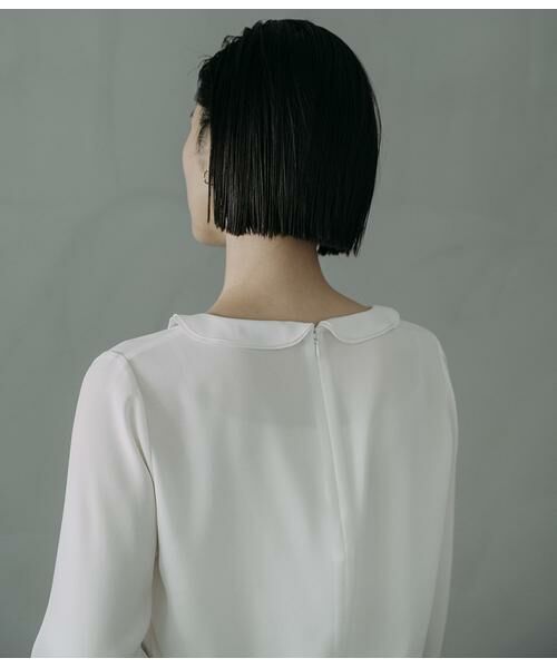 Atraer / アトラエル シャツ・ブラウス | ストレッチジョーゼット ダブルカラーリボンブラウス | 詳細4