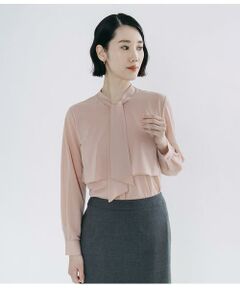 Atraer / アトラエル カットソー | シアジャージー ボウタイレイヤードブラウス