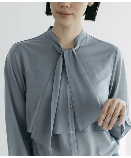 Atraer / アトラエル カットソー | シアジャージー ボウタイレイヤードブラウス | 詳細2