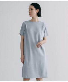 Atraer / アトラエル ミニ丈・ひざ丈ワンピース | リネンライクオックス 半袖サックワンピース