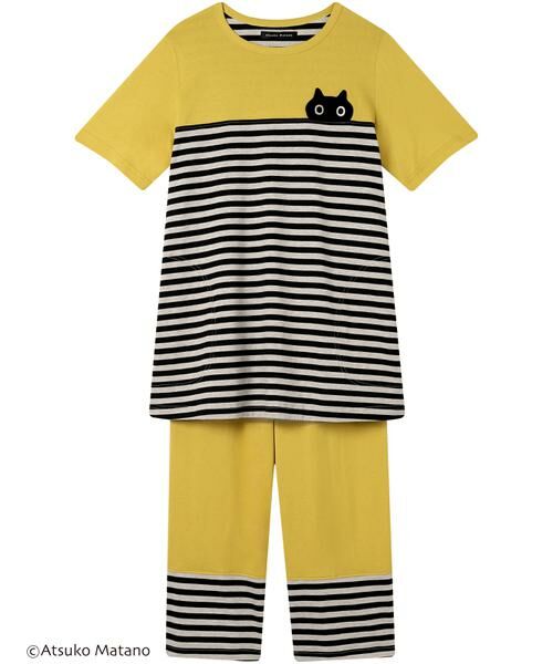 Atsuko Matano / アツコ マタノ ルームウェア | レディスパジャマ　上下セット（ＨＤＴ１０９）（YE）