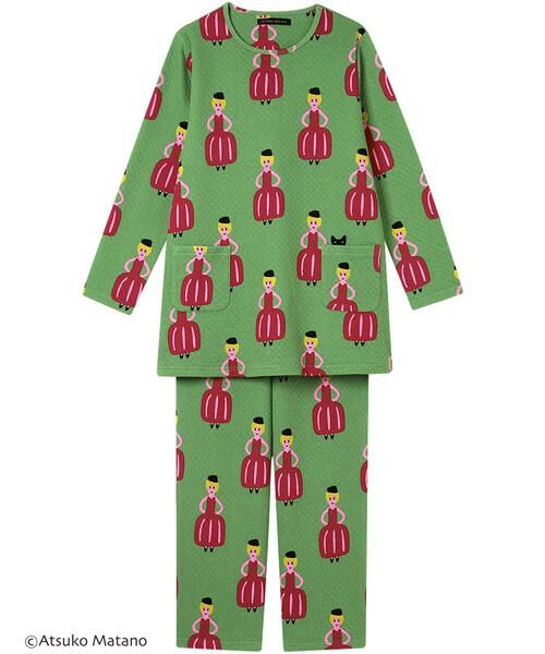 Atsuko Matano/アツコ マタノ パジャマ(HDW406) GR M Atsuko Matano/アツコ マタノ パジャマ(HDW406) GR M