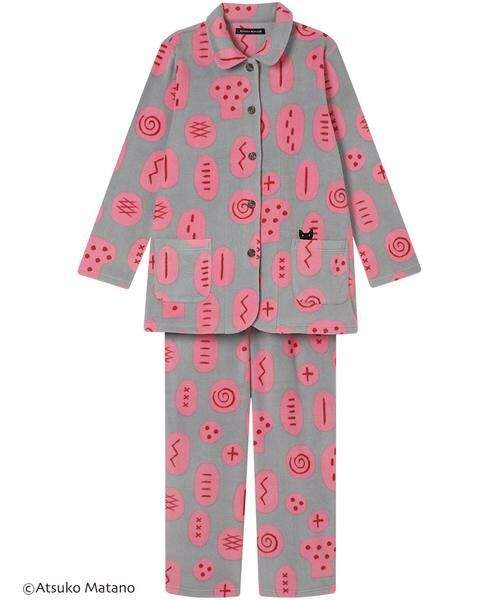 Atsuko Matano/アツコ マタノ パジャマ(HDW408) GY M Atsuko Matano/アツコ マタノ パジャマ(HDW408) GY M