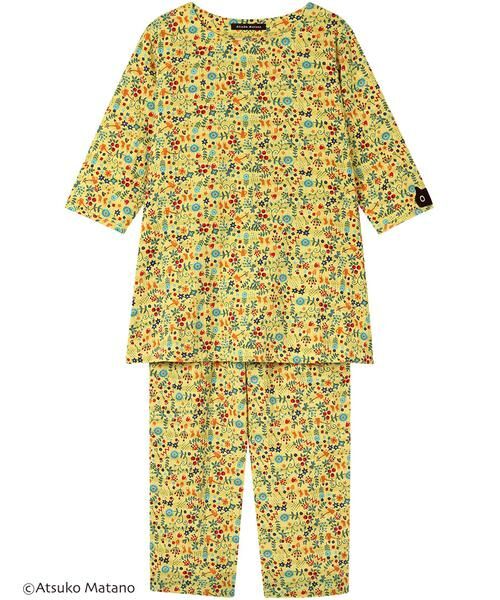 Atsuko Matano / アツコ マタノ ルームウェア | レディスパジャマ　上下セット（ＨＤＴ２２６）（YE）