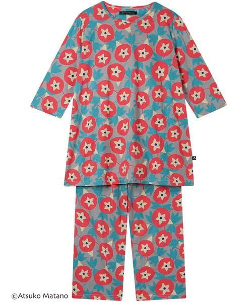 Atsuko Matano / アツコ マタノ ルームウェア | レディスパジャマ　上下セット（ＨＤＸ２１３）（GY）