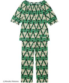 Atsuko Matano / アツコ マタノ ルームウェア | レディスパジャマ　上下セット（ＨＤＸ２１５）