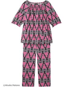 Atsuko Matano / アツコ マタノ ルームウェア | レディスパジャマ　上下セット（ＨＤＸ２１５）