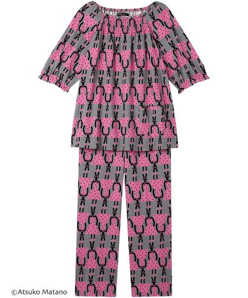 Atsuko Matano / アツコ マタノ ルームウェア | レディスパジャマ　上下セット（ＨＤＸ２１５）（PI）
