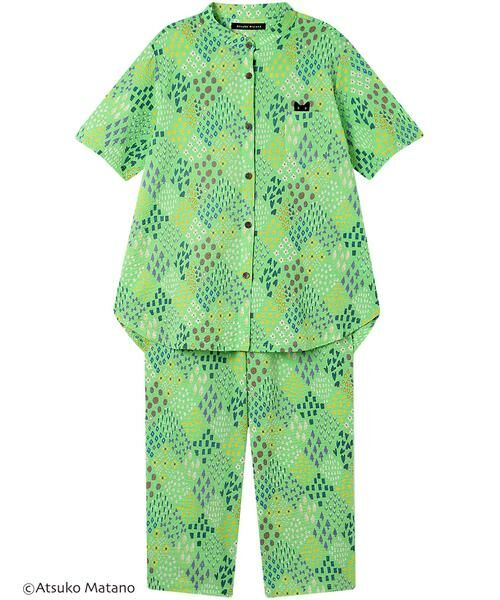 Atsuko Matano / アツコ マタノ ルームウェア | レディスパジャマ　上下セット（ＨＤＴ１２１）（GR）