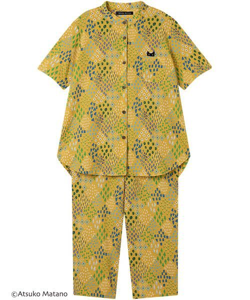 Atsuko Matano / アツコ マタノ ルームウェア | レディスパジャマ　上下セット（ＨＤＴ１２１）（YE）