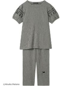 Atsuko Matano / アツコ マタノ ルームウェア | レディスパジャマ　上下セット（ＨＤＴ１２４）