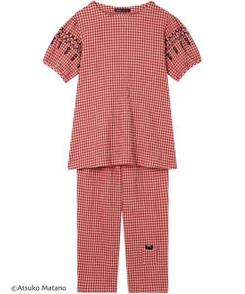 Atsuko Matano / アツコ マタノ ルームウェア | レディスパジャマ　上下セット（ＨＤＴ１２４）（RE）