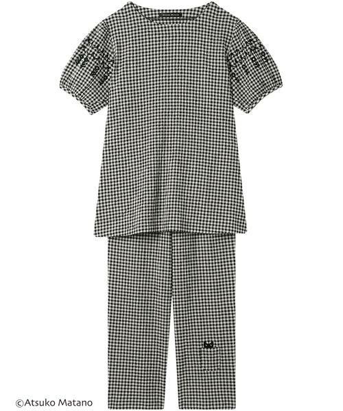 Atsuko Matano / アツコ マタノ ルームウェア | レディスパジャマ　上下セット（ＨＤＴ１２４）（BL）