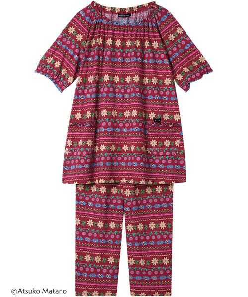Atsuko Matano / アツコ マタノ ルームウェア | レディスパジャマ　上下セット（ＨＤＴ１２５）（RE）