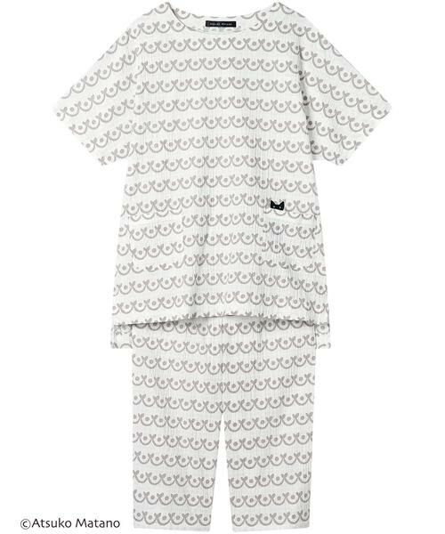 Atsuko Matano / アツコ マタノ ルームウェア | レディスパジャマ　上下セット（ＨＤＴ１５３）（IV）
