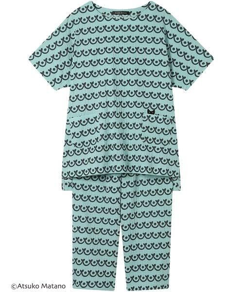 Atsuko Matano / アツコ マタノ ルームウェア | レディスパジャマ　上下セット（ＨＤＴ１５３）（BU）