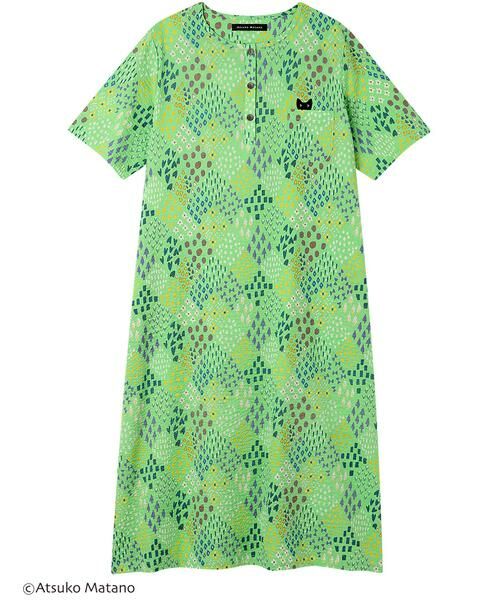Atsuko Matano / アツコ マタノ ルームウェア | レディスウェア　ワンピース（ＨＮＴ１２２）（GR）