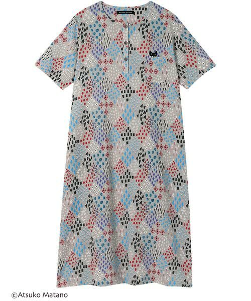 Atsuko Matano / アツコ マタノ ルームウェア | レディスウェア　ワンピース（ＨＮＴ１２２）（GY）