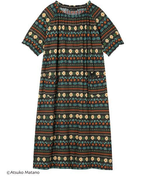 Atsuko Matano / アツコ マタノ ルームウェア | レディスウェア　ワンピース（ＨＮＴ１２６）（BL）