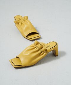 Au BANNISTER / オゥ バニスター サンダル | 【LAROUTE】スクエアトゥ ドレープミュール