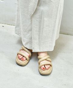 Au BANNISTER / オゥ バニスター サンダル | 【WEB限定】厚底 チューブ クッション フラット サンダル