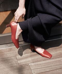 Au BANNISTER / オゥ バニスター パンプス | スクエアトゥミドルヒールパンプス