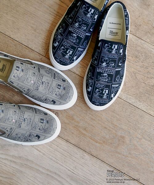 Au BANNISTER / オゥ バニスター スニーカー | 【PEANUTS×Au BANNISTER】スヌーピーコラボ スリッポンスニーカ | 詳細1
