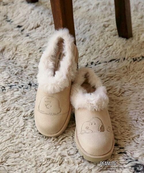 Au BANNISTER / オゥ バニスター ブーツ(ショート丈) | 【PEANUTS×Au BANNISTER】スヌーピーコラボ エコムートンブーツ | 詳細4