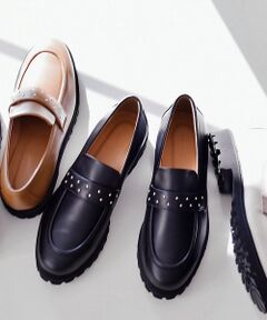 Au BANNISTER / オゥ バニスター シューズ | 【軽量】スタッズボリュームローファー