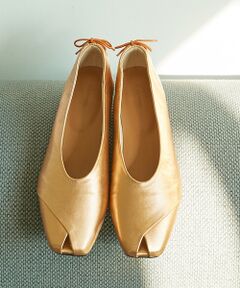 Au BANNISTER / オゥ バニスター パンプス | ピープトゥリボンソフトシューズ