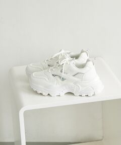 Au BANNISTER / オゥ バニスター スニーカー | 【販売店舗限定】厚底/軽量 メタリックポイント スニーカー