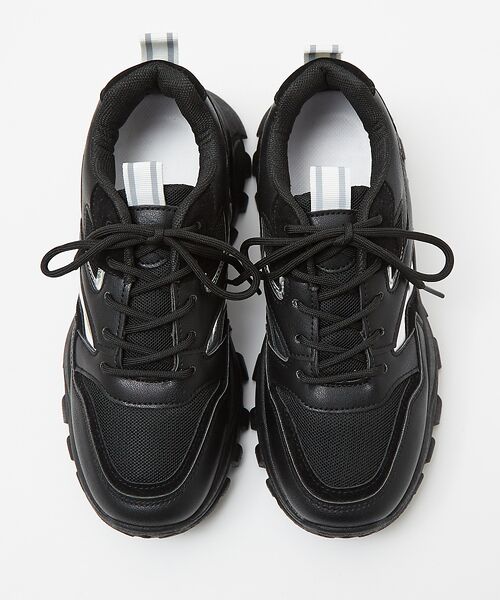 Au BANNISTER / オゥ バニスター スニーカー | 【販売店舗限定】厚底/軽量 メタリックポイント スニーカー | 詳細1