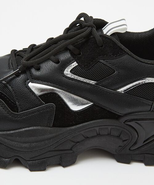 Au BANNISTER / オゥ バニスター スニーカー | 【販売店舗限定】厚底/軽量 メタリックポイント スニーカー | 詳細4