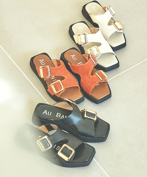 Au BANNISTER / オゥ バニスター サンダル | ダブルベルト ボリュームソールサンダル | 詳細1