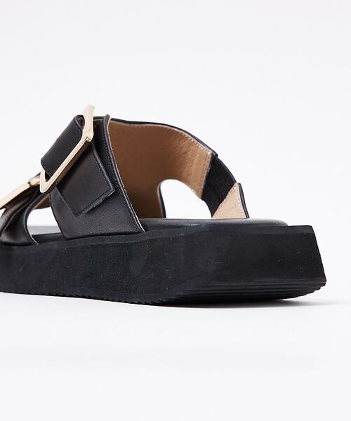 Au BANNISTER / オゥ バニスター サンダル | ダブルベルト ボリュームソールサンダル | 詳細4