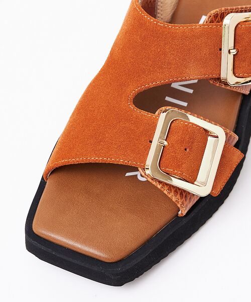 Au BANNISTER / オゥ バニスター サンダル | ダブルベルト ボリュームソールサンダル | 詳細18