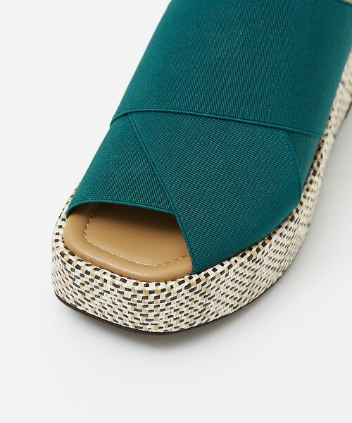 Au BANNISTER / オゥ バニスター サンダル | エラスティッククロスウェッジサンダル | 詳細11