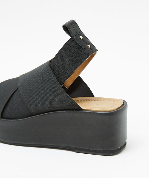 Au BANNISTER / オゥ バニスター サンダル | エラスティッククロスウェッジサンダル | 詳細5