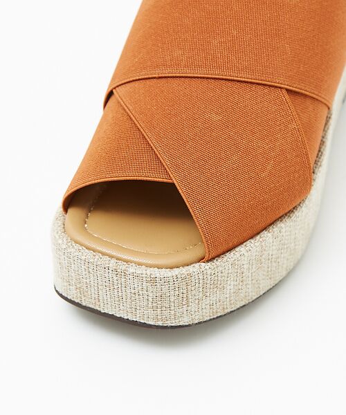 Au BANNISTER / オゥ バニスター サンダル | エラスティッククロスウェッジサンダル | 詳細16
