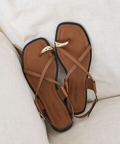 Au BANNISTER / オゥ バニスター サンダル | 【販売店舗限定】ニュアンスリング ストラップサンダル