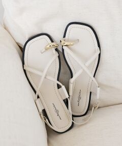 Au BANNISTER / オゥ バニスター サンダル | 【販売店舗限定】ニュアンスリング ストラップサンダル