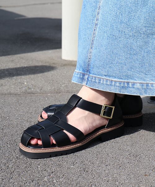 Au BANNISTER / オゥ バニスター サンダル | 【販売店舗限定】グルカサンダル(ブラック)