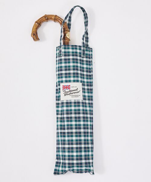 Au BANNISTER / オゥ バニスター 傘 | ●Traditional Weatherwear 晴雨兼用 バンブーハンドル 折 | 詳細1